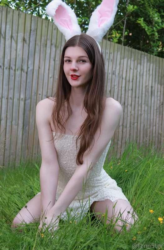 what i do in the summertime? cosplay a bunny and frolic in t..