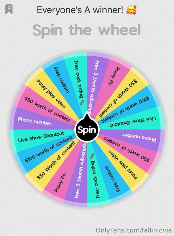 ONLY 24 hours left! 🎡Spin the Wheel🎡Tip to Spin! 🇺🇸1 Spin $1..