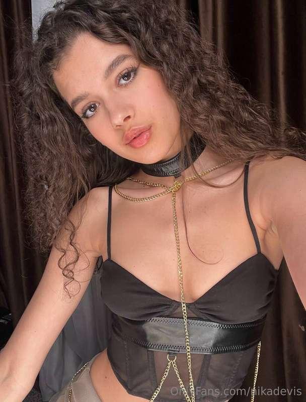 Antique and at the same time modern, stylish black corset ca..