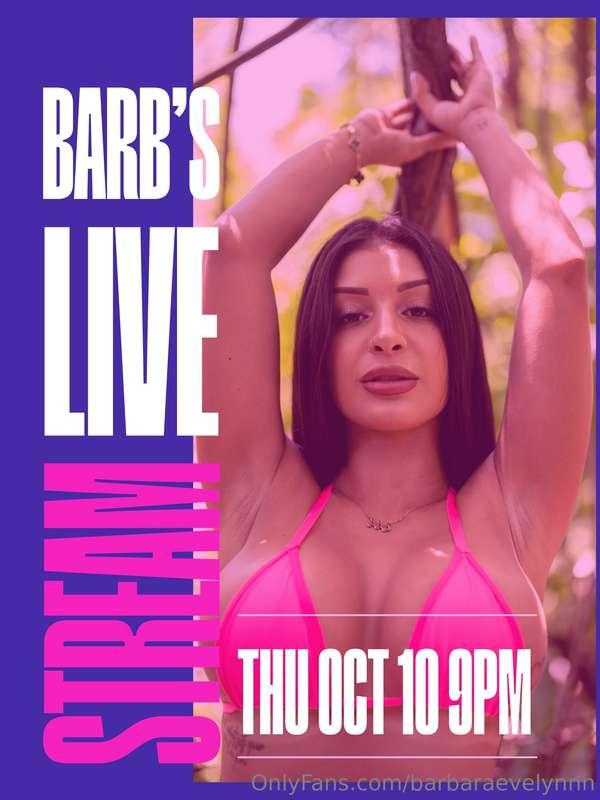 Ready for my next live stream?THURSDAY, OCTOBER 10TH AT 9PM