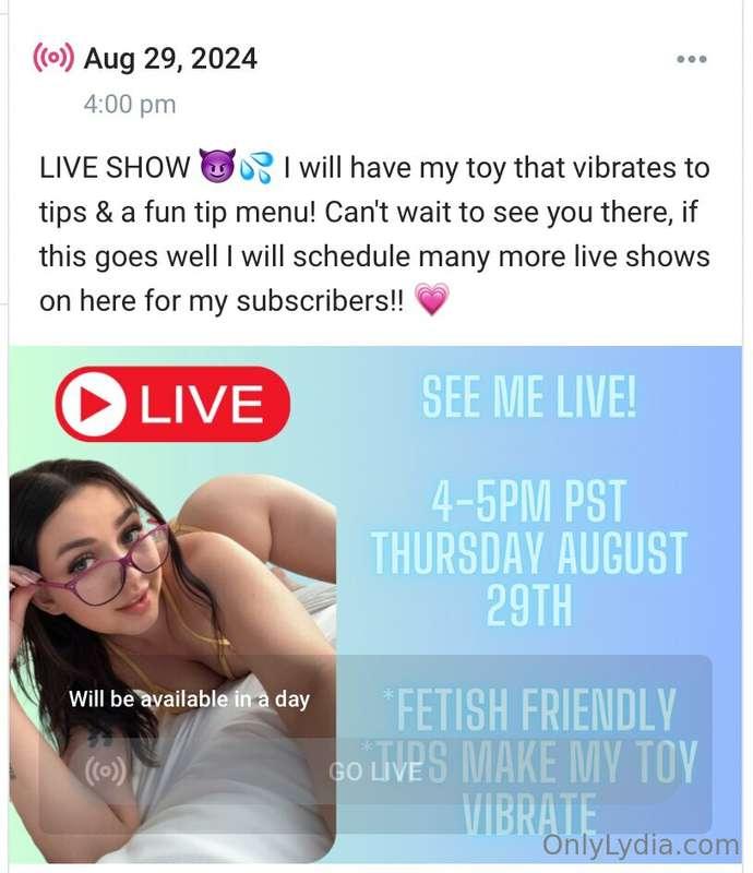 im so excited for this!! 😈 see you tomorrow!