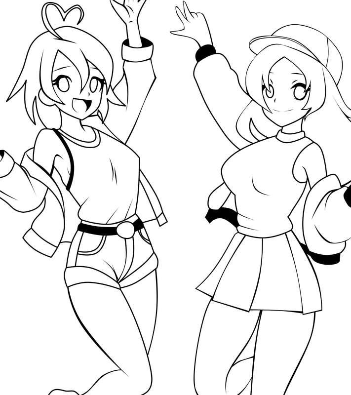 Casual Aino and Zelina WIP and lines