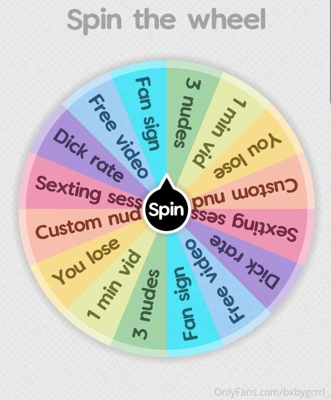 Guys I've made a wheel spin game! I thought it could be fun ..