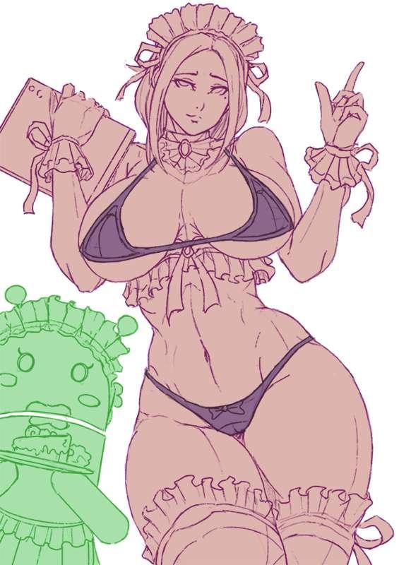 VOTE: Samsung Sam Android maid [SKETCH / SFW]