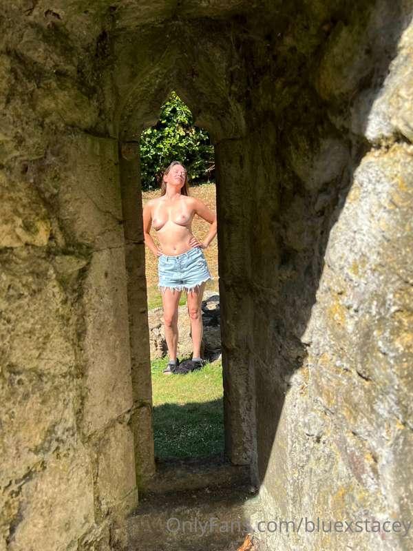 What can you see through the Abbey window today boys and gir..