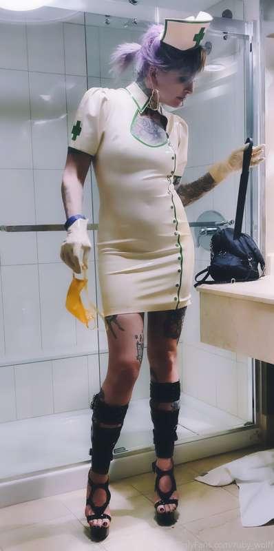 I'm here to check your prostate, and maybe hit you with this..