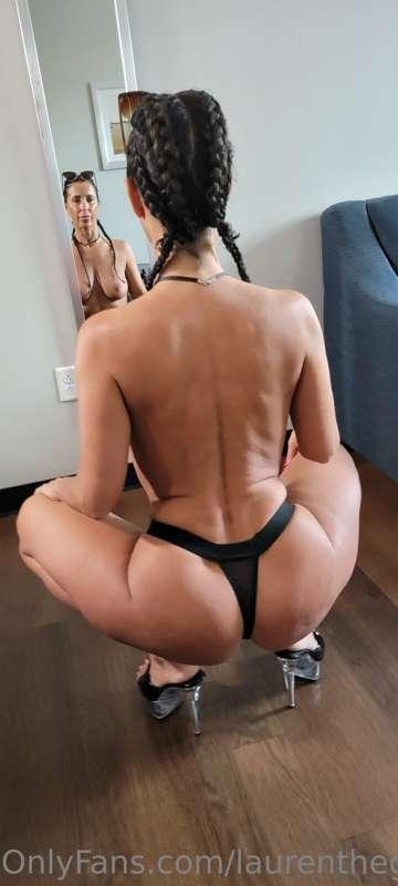 Just my black thong... anyone want it?  It's smelly with som..