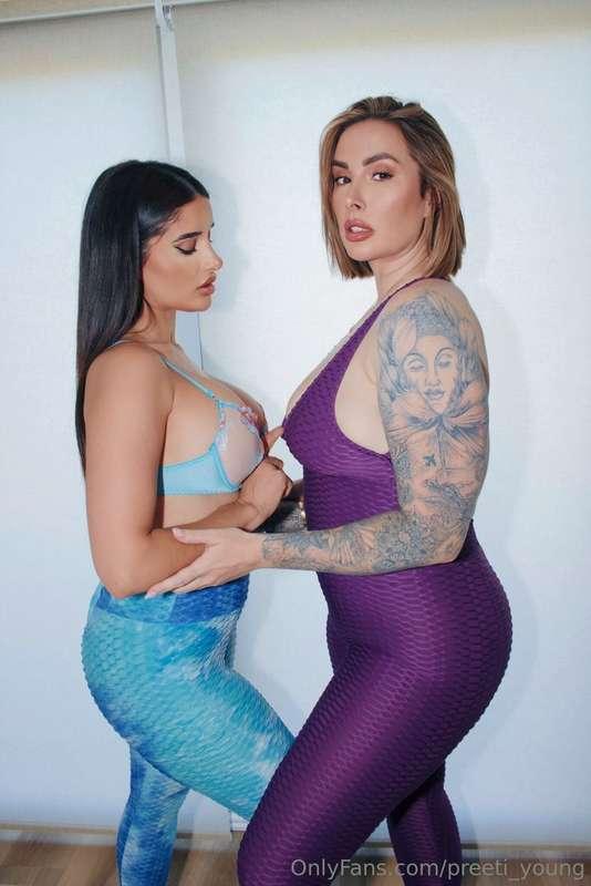 Rubbing our tits together feels so good 🥵
