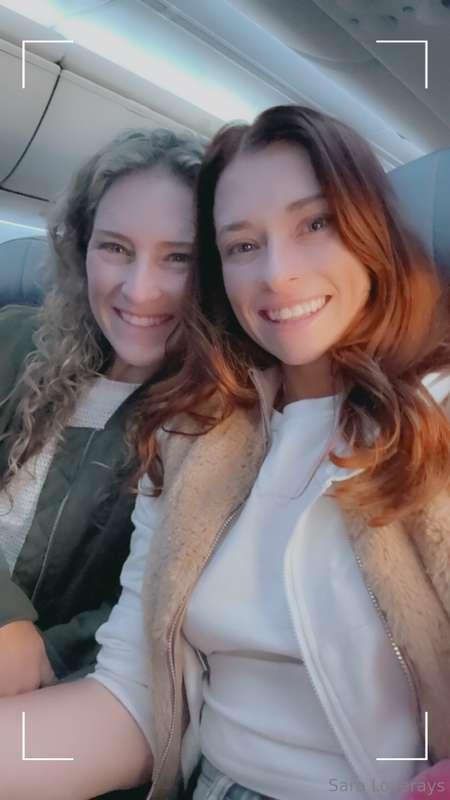 Flying today with @mikayelamiller to visit Liv and Drew 🥰 we..