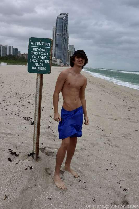 Had a chance to visit the nude beach in Miami today.  The te..