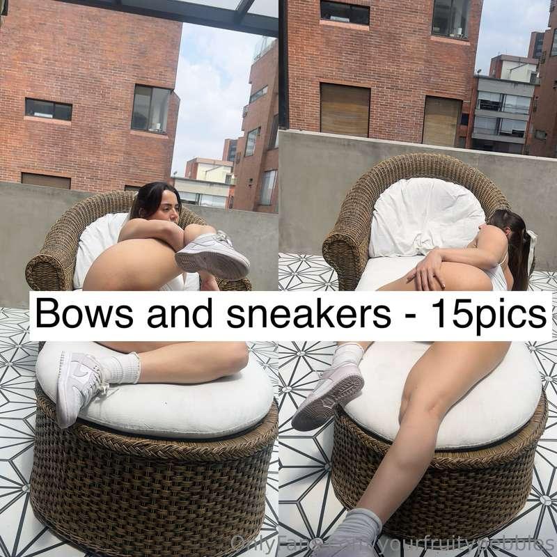 Bows and sneakers!! I needed to show off everything in this ..