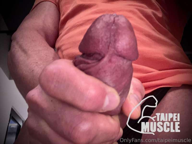 Touch my MUSCLE COCK. Feel his POWER. Now... touch your dick..