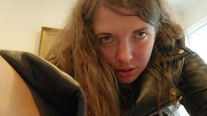 Leather Ball Busting With Stomping ASMR
