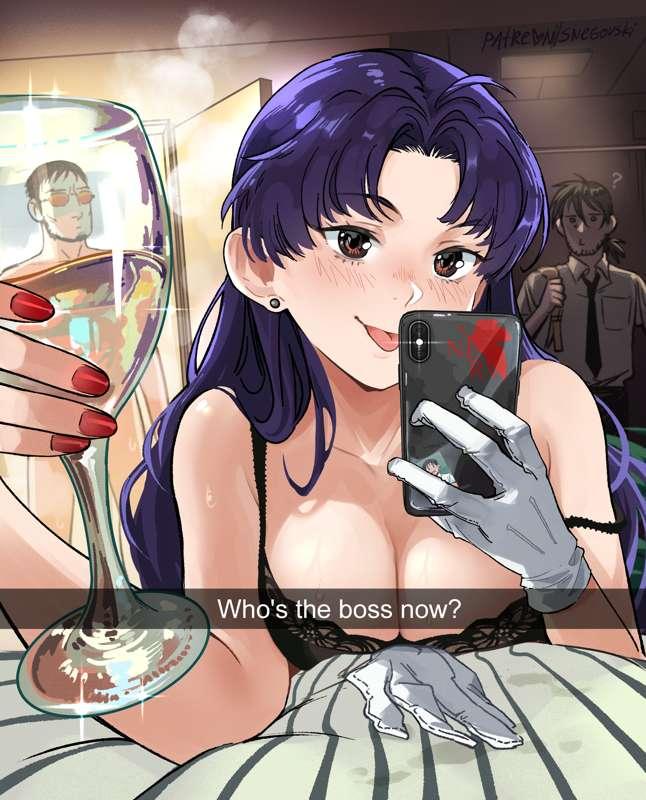 Misato, the boss🥂(+ bonus pics)