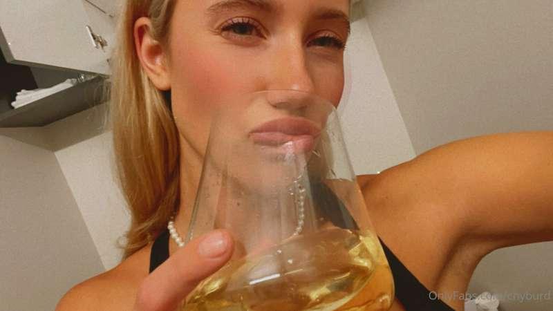 might get tipsy and do something naughty 😋