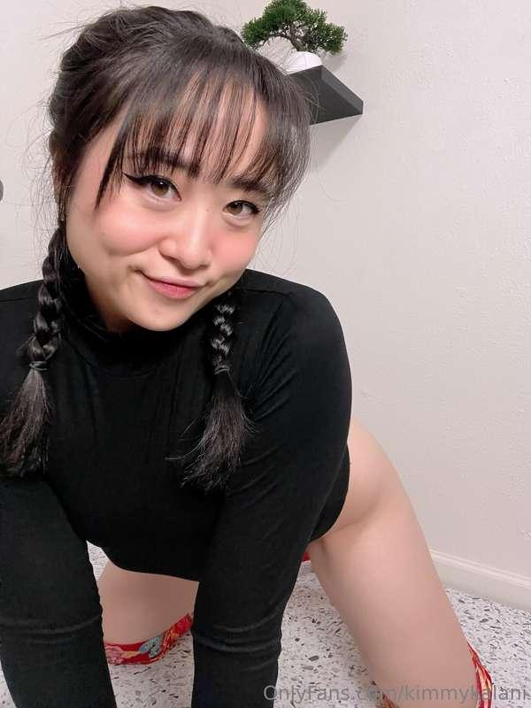 oh my oh my these braided pigtails just complete the submiss..