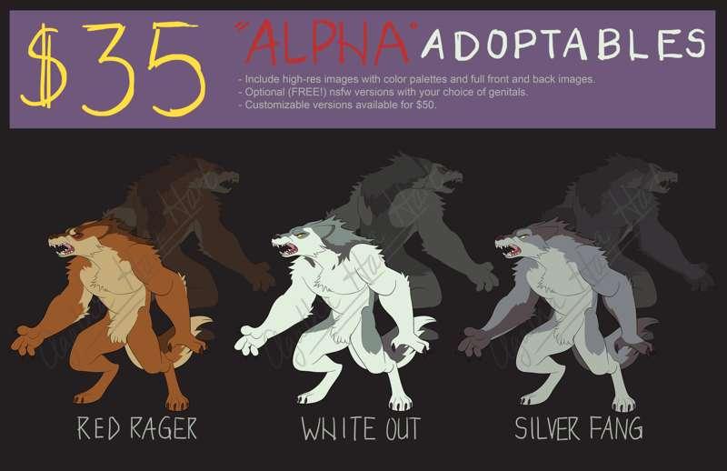 JuLycanthropy Adoptables: "Alpha"