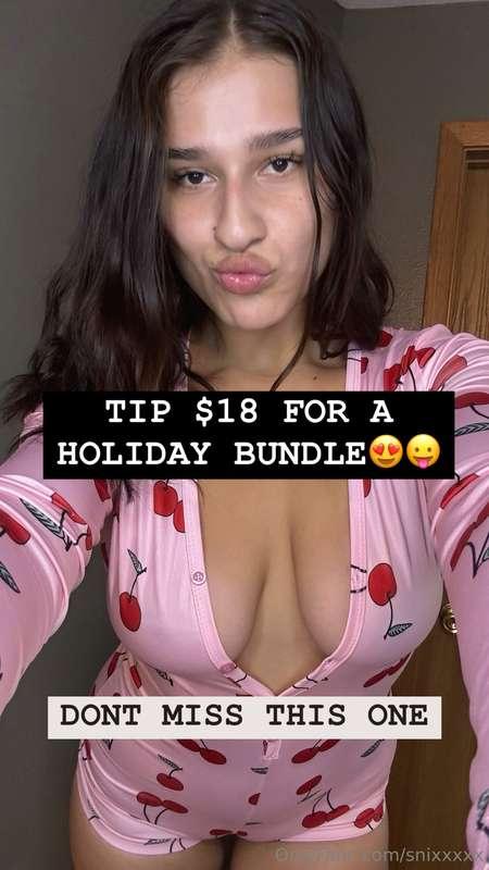 HOLIDAY SALE 😍 contribute $18 below for a package that’s sur..