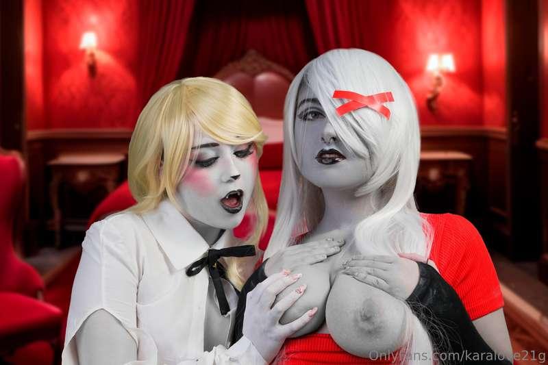Charlie and Vaggie having some fun Want to se more? 🖤
