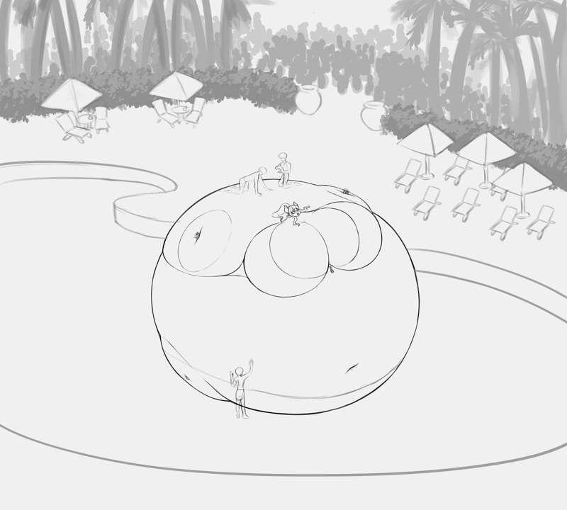 Queen in the Pool wip