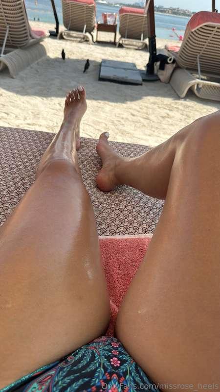 Oily legs and feet
