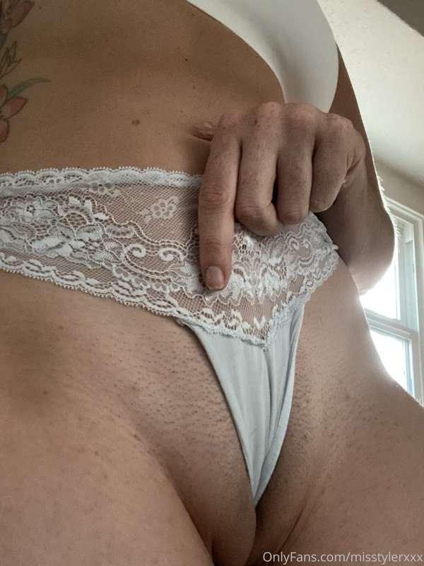 Feeling myself under my silky panties...