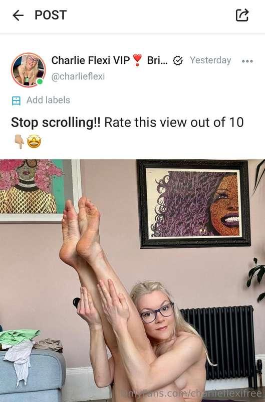 I’ve got the cutest flexible nudes posting for April on my V..