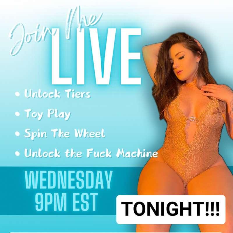JOIN ME TONIGHT 9PM EST 