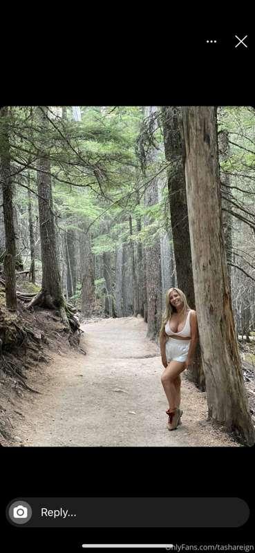 I hiked 6 miles in Montana… want to see where I flashed? Dm ..
