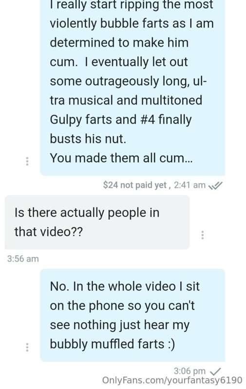 Some of you bought the last video sent in a message and said..