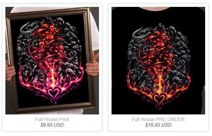 Full House - Art Print/Shirt NOW AVAILABLE