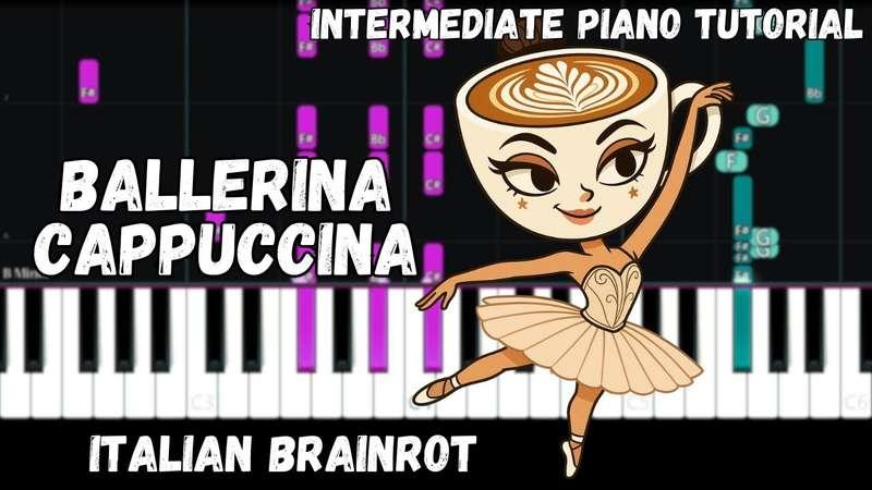Intermediate MIDI - Ballerina Cappuccina (Atlantic Notes Arrangement + Tempo + Colors + Key)