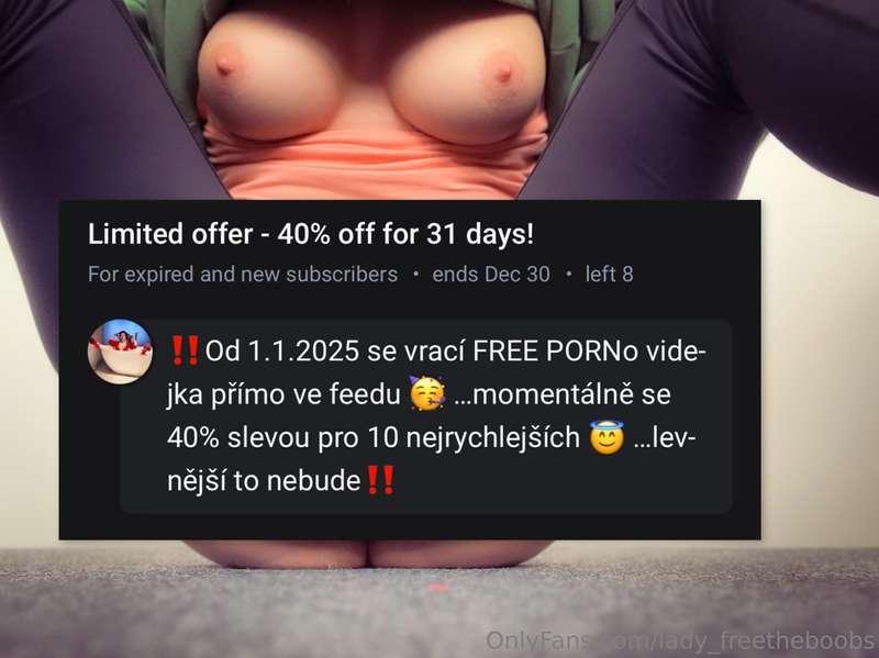 🤫🤫🤫(Zatím je to tajemství, ale od 1.1.2025 se na můj VIP pro..