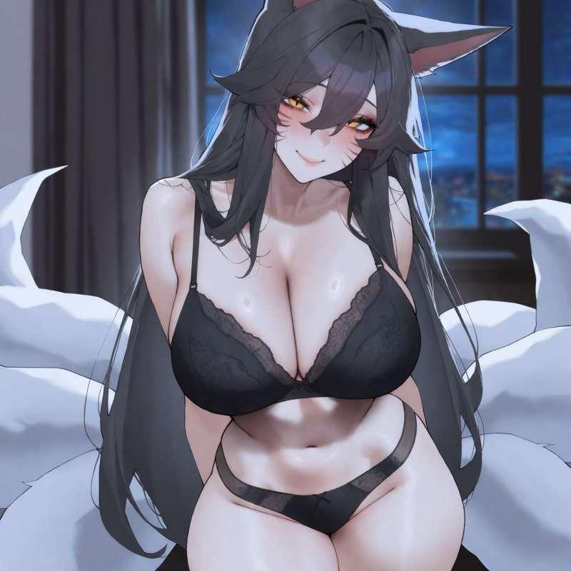 Ahri 💕(underwear&Hime cut) 