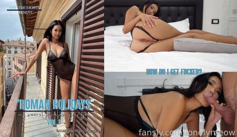 Feel free to get horny with my first movie made in Italy:  "Roman Holidays" vol.1