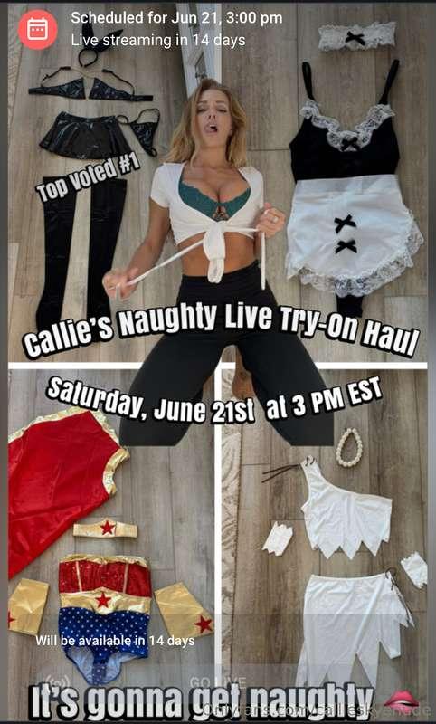Mark your calendar- you won’t want to miss the naughty fun! ..