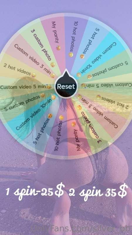 𝐑𝐞𝐚𝐝𝐲 𝐭𝐨 𝐭𝐫𝐲 𝐲𝐨𝐮𝐫 𝐥𝐮𝐜𝐤? 𝟏 𝐬𝐩𝐢𝐧 𝟐𝟓$🤩 𝟐 𝐬𝐩𝐢𝐧 𝟑𝟓$🥳