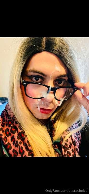 #facial #glasses #sissy #cumslut