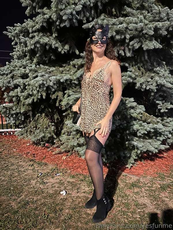 Last night’s outfit for an animal-themed party!!