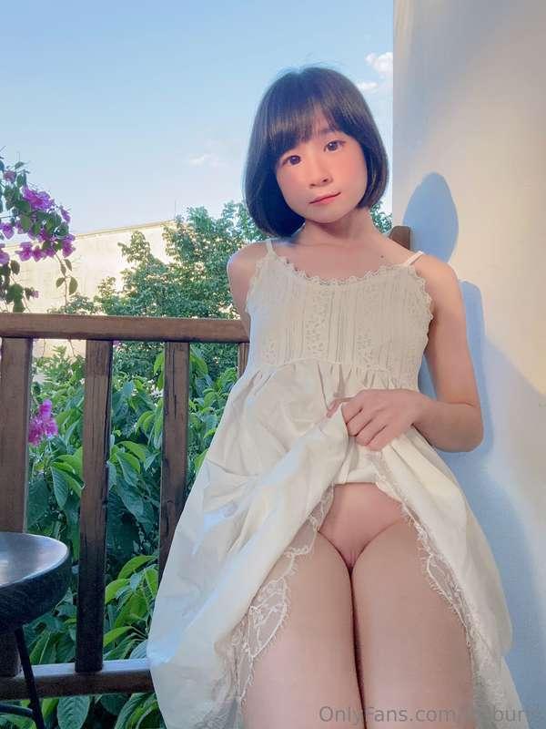 on the balcony🤍