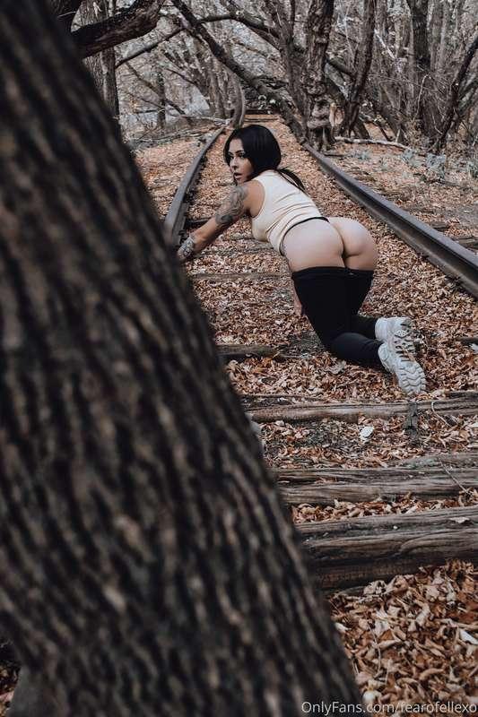 Someone was creeping on me in the woods!! 😰