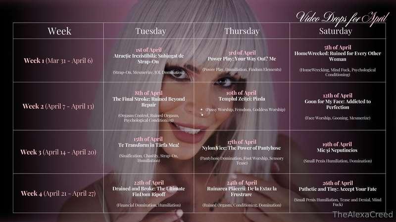 April Content Calendar is here! Prepare yourself for a month..