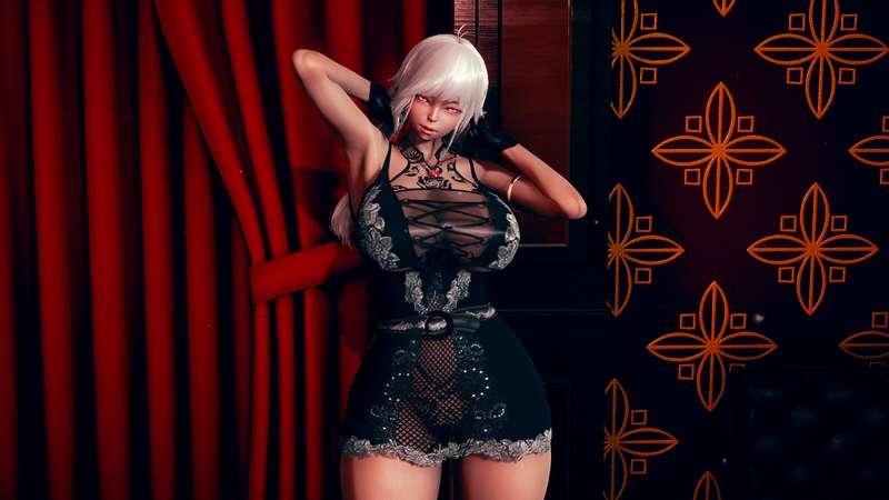 Mystery Woman in the Red Room