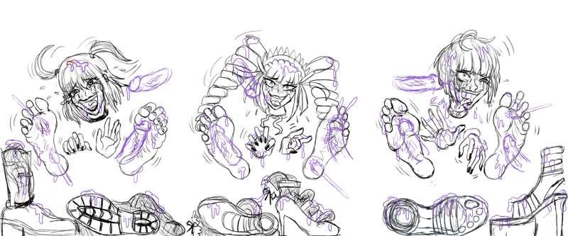Doomed Goth Girls [sketch]