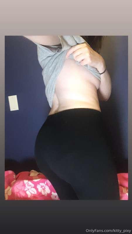 album of lewds with half on, half off boyfriend shirt and ti..