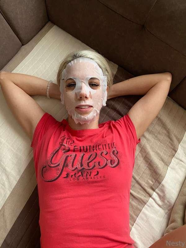face pack before bed...but I don't think it will be effectiv..
