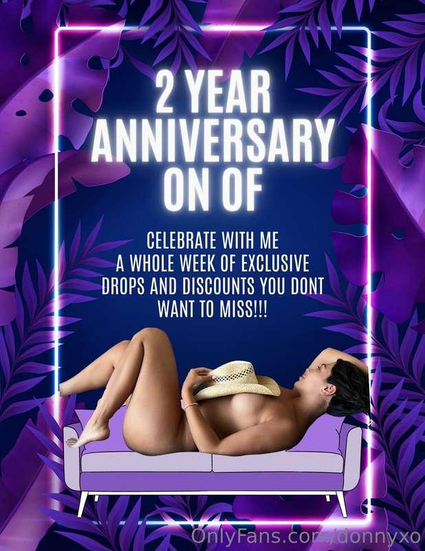 IT’S MY 2 YEAR OF ANNIVERSARY MONTH!!!! All week long there'..