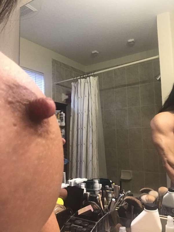 It’s true I got long nipples!! Damn not a bad triceps either..