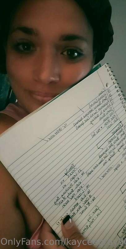 Checking and making a last minute Christmas list at 1 in the..