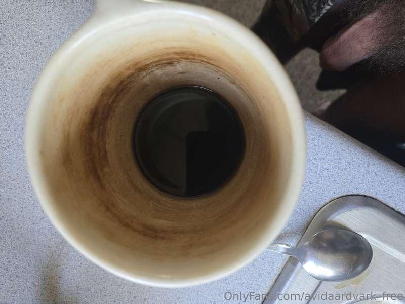 It's always disappointing reaching the last bit of coffee in..